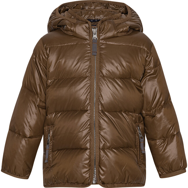 Baby Featherlight Detachable Hood Pocket Winter Jacket, Brownie