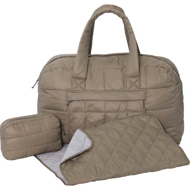Baby Zipper Purse & Changing Pad Bag Set, Caramel