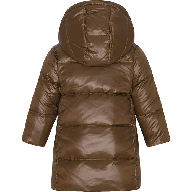 Baby Girls Featherlight Detachable Hood Zipper Long Winter Down Coat, Kangaroo