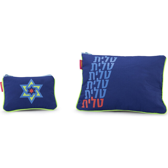 Tallit & Tefillin Royal Cotton Twill Bag Set - Accents - 1