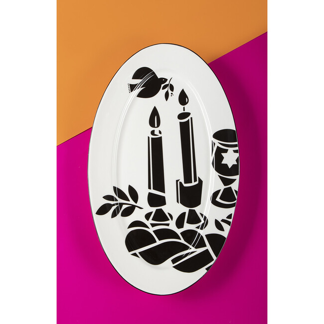 Schmooze Challah Platter - Tabletop - 2