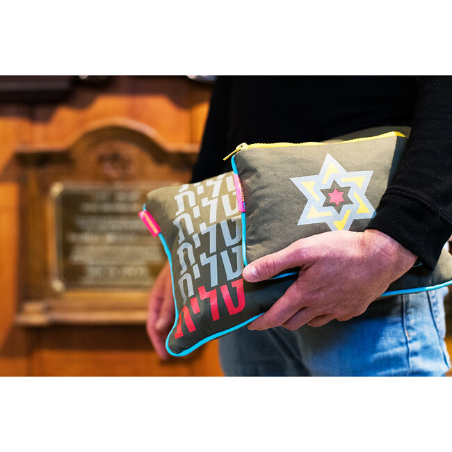 Tallit & Tefillin Olive Cotton Twill Bag Set