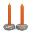 Platz Swirl Candlestick, Smoke - Menorahs & Candles - 1 - thumbnail