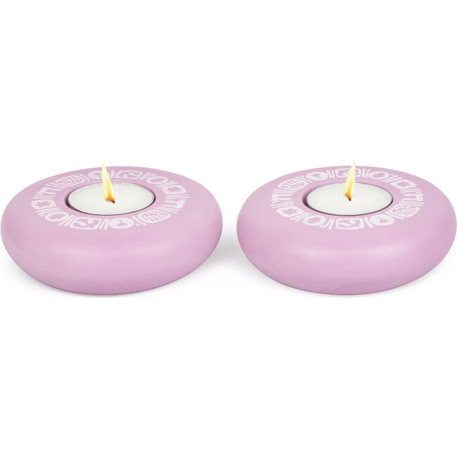 Platz Candy Tealight, Rose Motif - Menorahs & Candles - 1