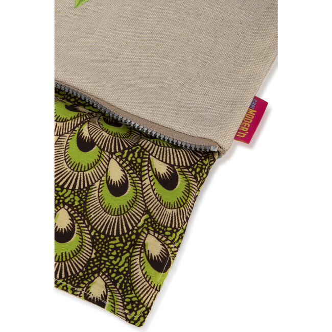 Tallit & Tefillin Natural Linen Bag Set - Accents - 4