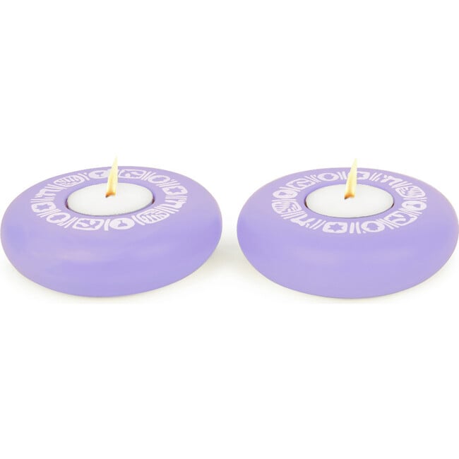 Platz Candy Tealight, Lavender Motif - Menorahs & Candles - 1