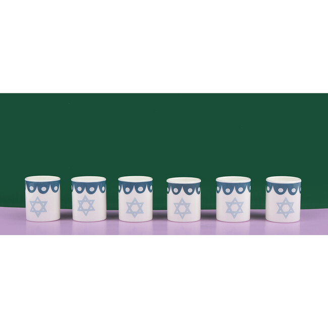 Mazaltov Kiddush Cups, Set of 6