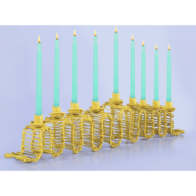Licht Wire Up & Down Menorah, Marigold
