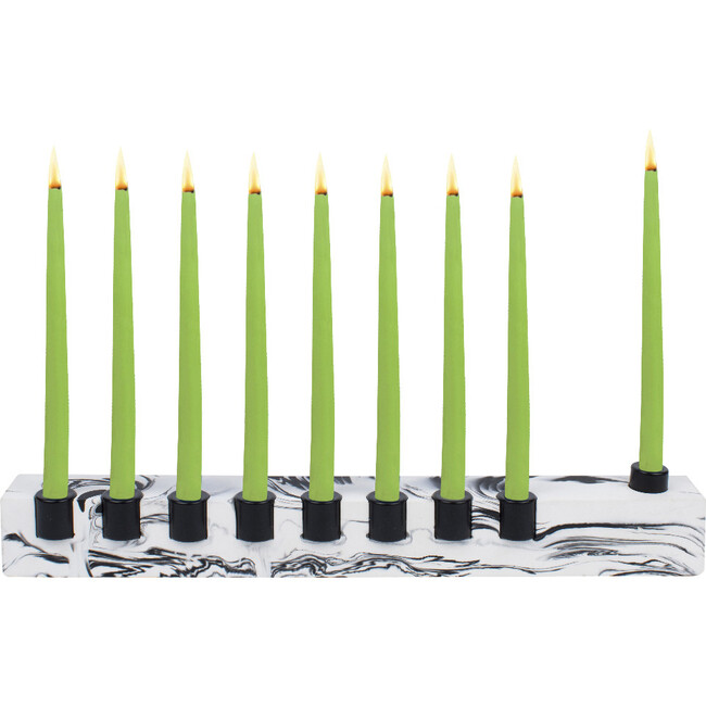 Licht Eco Resin Sleek Menorah, Ebony