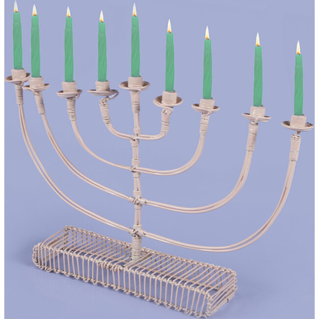 Licht Wire Round Arm Menorah, Blush
