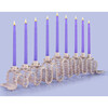 Licht Wire Up & Down Menorah, Blush - Menorahs & Candles - 2