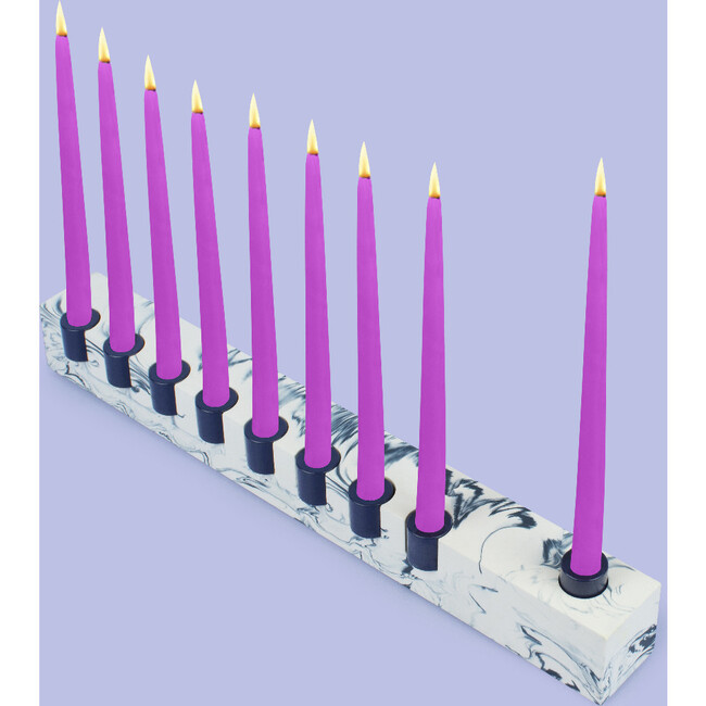 Licht Eco Resin Sleek Menorah, Midnight