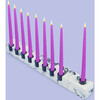 Licht Eco Resin Sleek Menorah, Midnight - Menorahs & Candles - 2