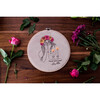 Candle Embroidered Hoop - Wall Décor - 2 - thumbnail