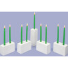 Licht Ceramic Blox Menorah, Snow - Menorahs & Candles - 2 - thumbnail