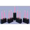 Licht Ceramic Blox Menorah, Ebony - Menorahs & Candles - 2 - thumbnail