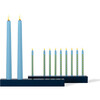 Licht Double Menorah, Midnight - Menorahs & Candles - 1 - thumbnail