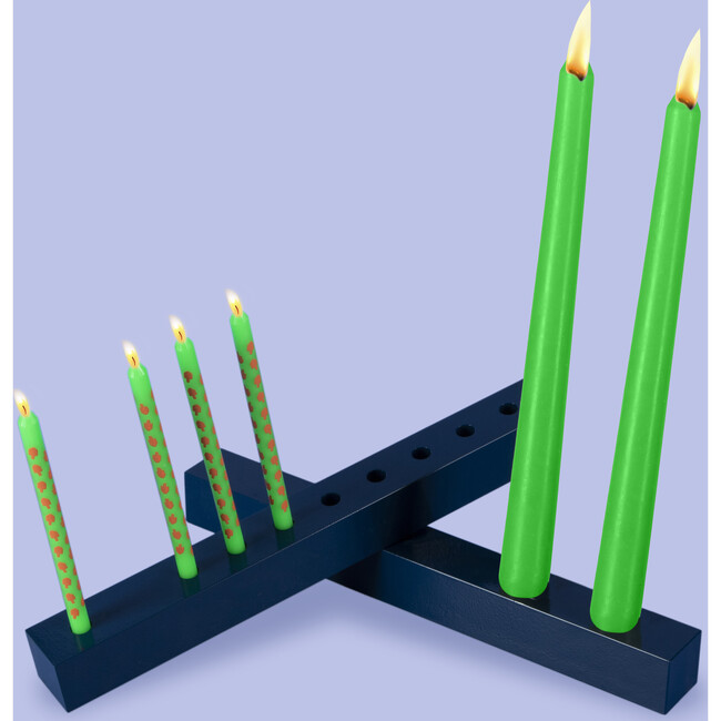 Licht Double Menorah, Midnight - Menorahs & Candles - 3