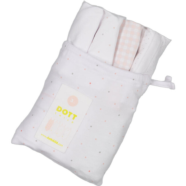 Baby Girl Sleeveless 4pc Onesie Set