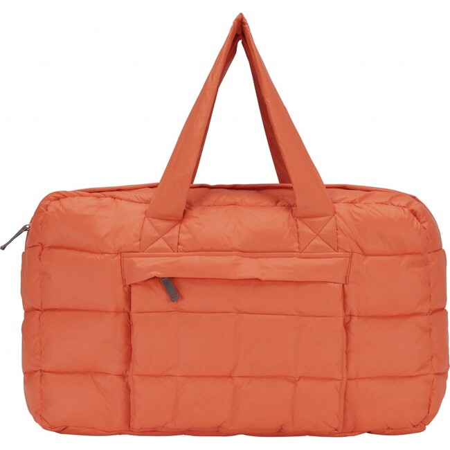Light Zipper Padded Weekend Bag, Spicy Orange