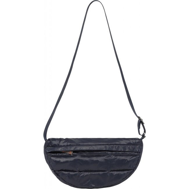Small Adjustable Shoulder Strap Crossover Zipper Bag, Navy