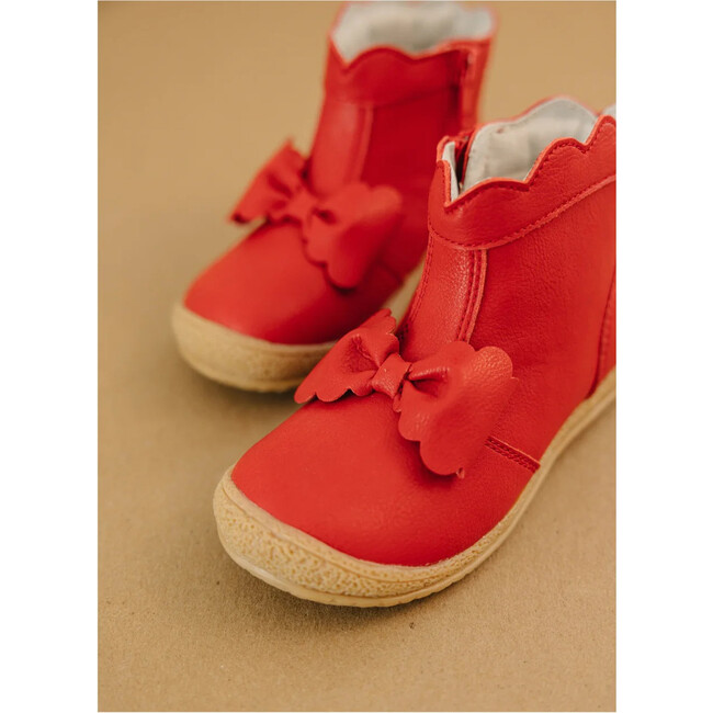 Harper Bow Boot, Red