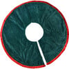 Velvet Tree Skirt With Trim, Pine - Tree Skirts - 2 - thumbnail
