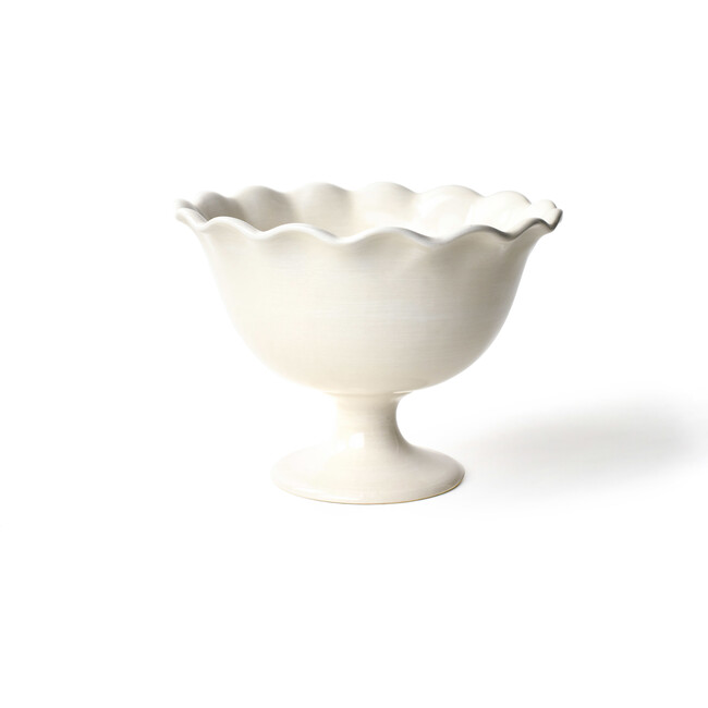 Signature White Ruffle Trifle Bowl