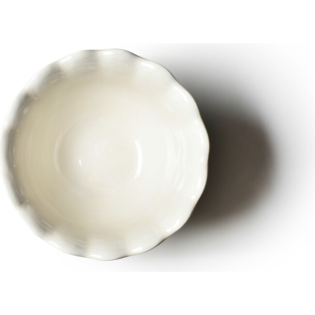 Signature White Ruffle Trifle Bowl
