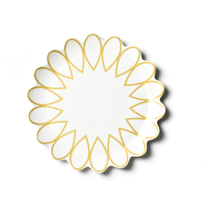 Deco Gold Scallop Platter