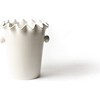 Signature White Ruffle Ice Bucket - Tabletop - 1 - thumbnail
