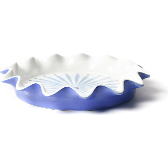 Iris Blue Burst 8 Ruffle Pie Dish - Tabletop - 1