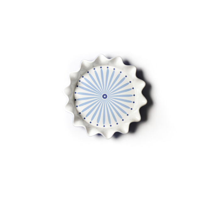Iris Blue Burst 8 Ruffle Pie Dish - Tabletop - 2