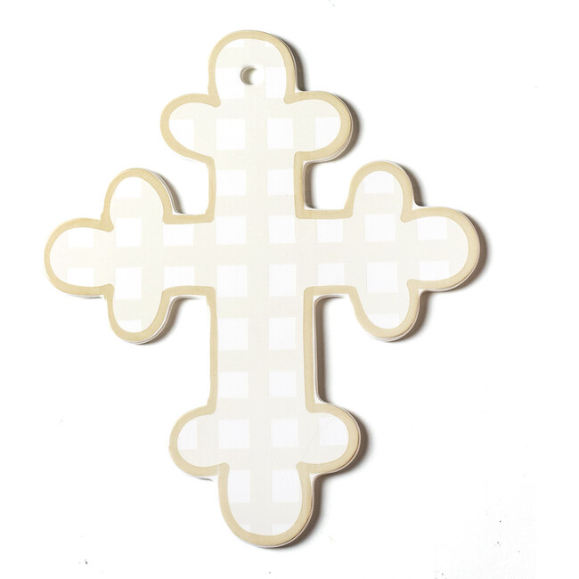 Gingham Cross, Ecru