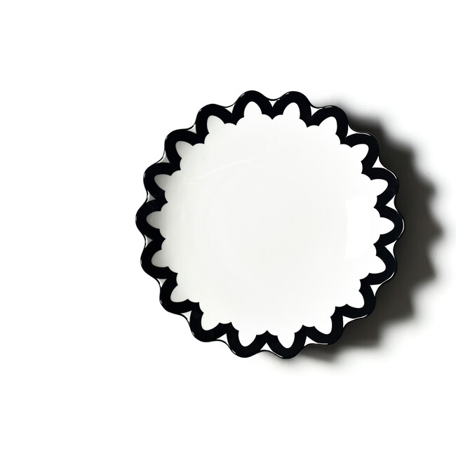 Black Arabesque Scallop 14 Pasta Bowl