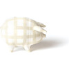 Gingham Piggy Bank, Ecru - Accents - 2 - thumbnail