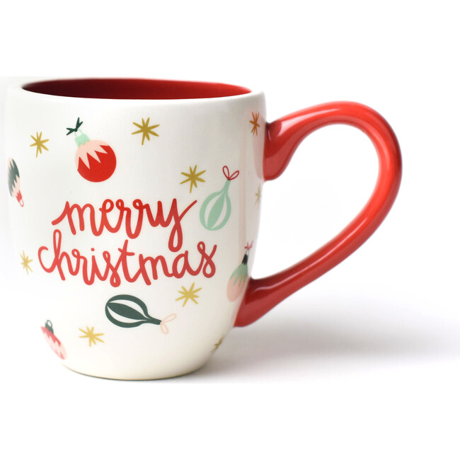 Vintage Trimmed Tree Mug, Set of 4