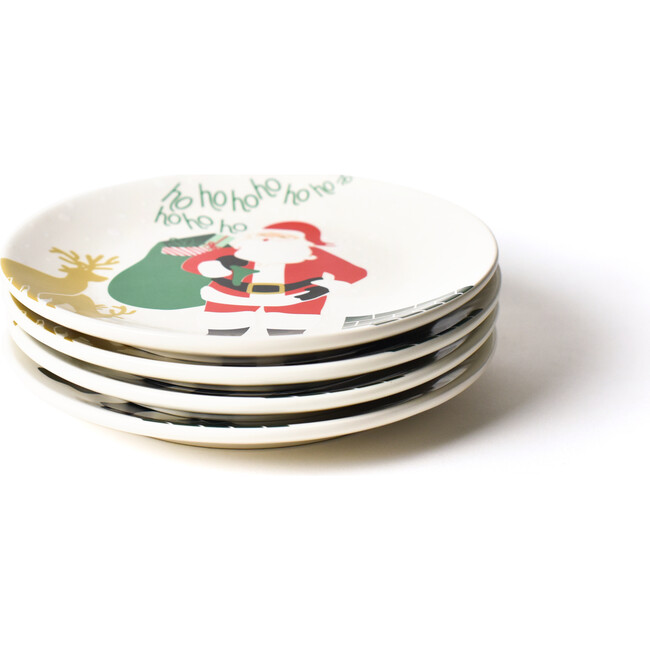 Santa On the Rooftop Salad Plate, Set of 4 - Tableware - 3