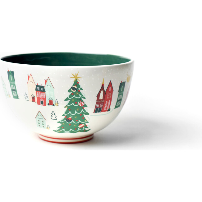 Christmas in the Village Town Square Footed Bowl - Tabletop - 6