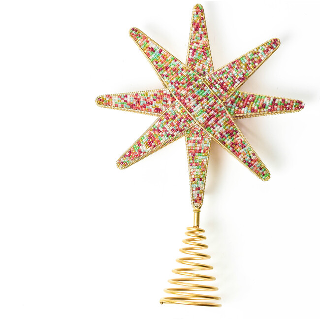 Multi Beaded Star Large Tree Topper