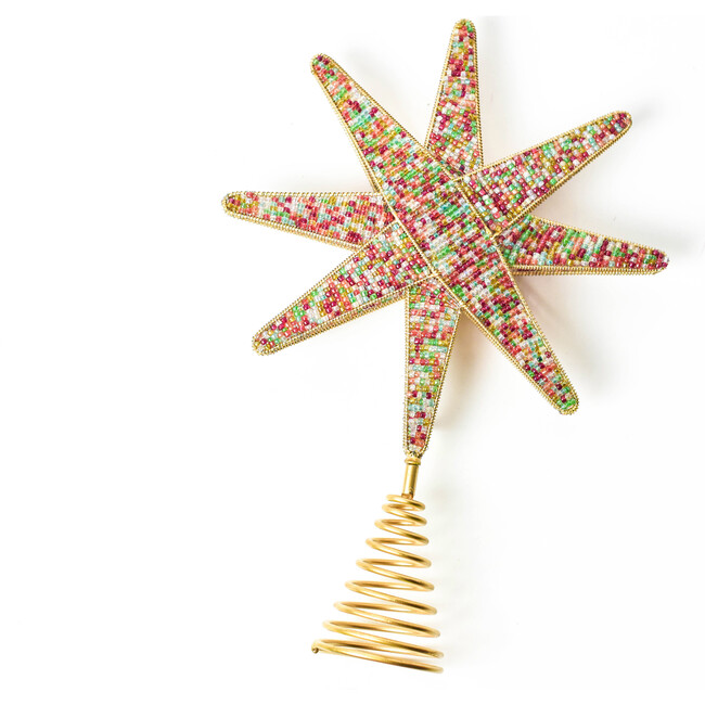 Multi Beaded Star Small Tree Topper