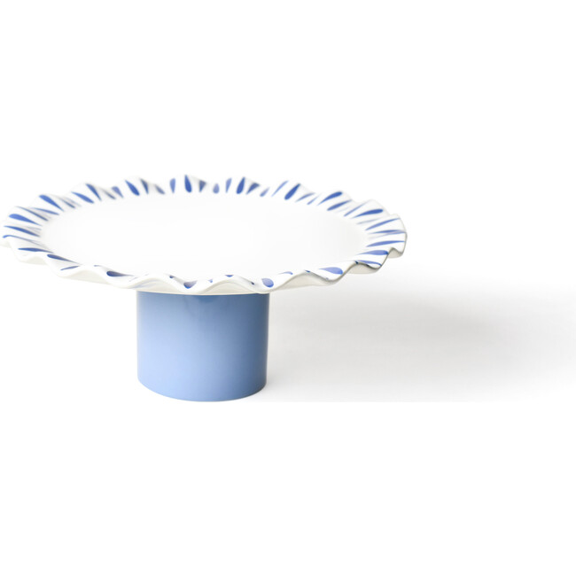 Iris Blue Drop Large Ruffle Cake Stand - Tableware - 1