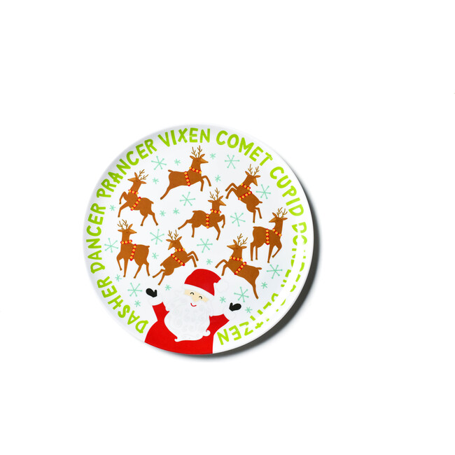 Fair Skin Calling All Reindeer Melamine Dinner Plate