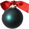 Ho Ho Santa Ball Ornament, Green - Ornaments - 2