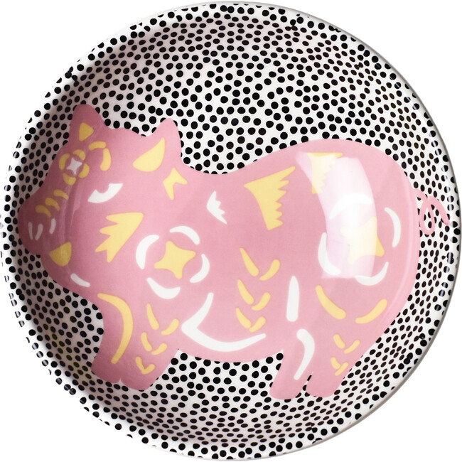 Chinese Zodiac Accent Bowl, Pig