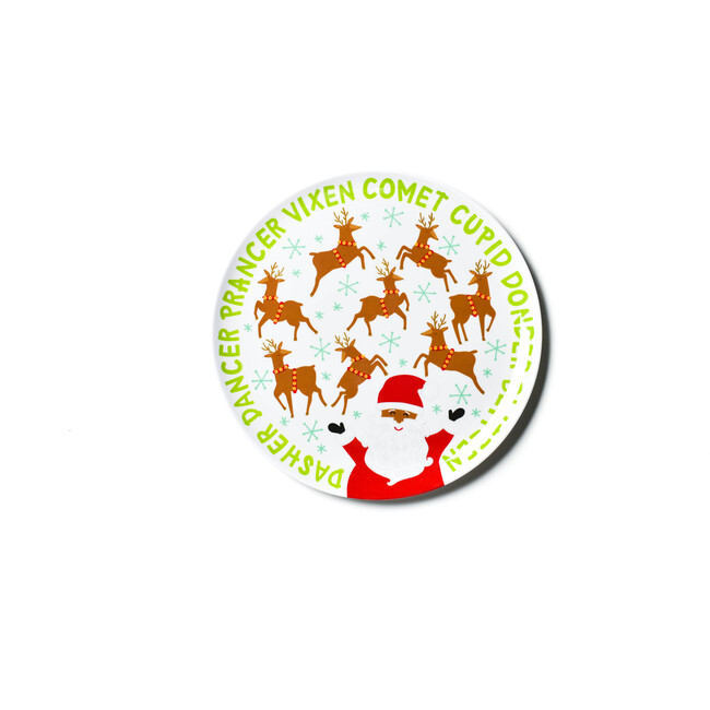 Brown Skin Calling All Reindeer Melamine Dinner Plate