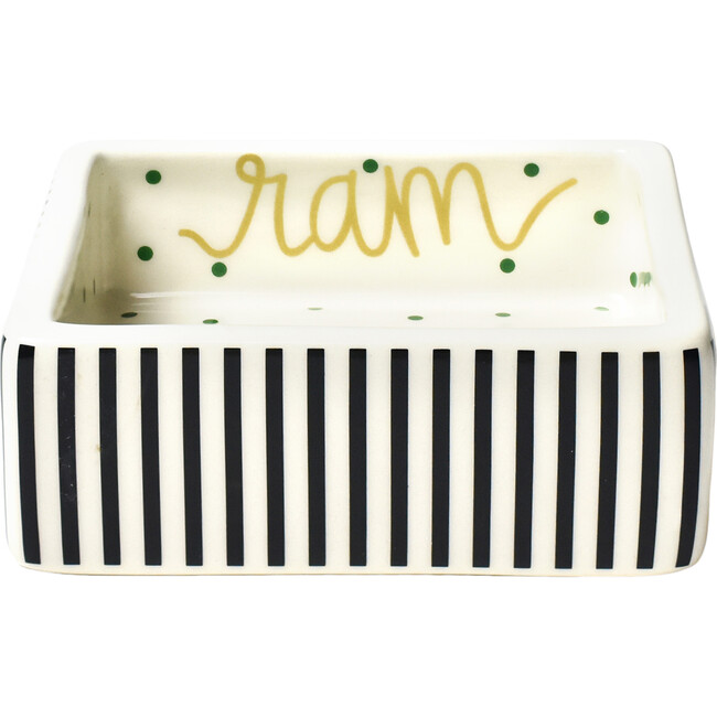 Chinese Zodiac Square Trinket Bowl, Ram