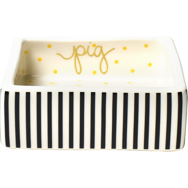 Chinese Zodiac Square Trinket Bowl, Pig