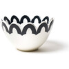 Black Arabesque Trim Scallop Small Bowl, Set of 4 - Tabletop - 3 - thumbnail