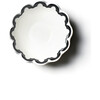 Black Arabesque Trim Scallop Small Bowl, Set of 4 - Tabletop - 4 - thumbnail
